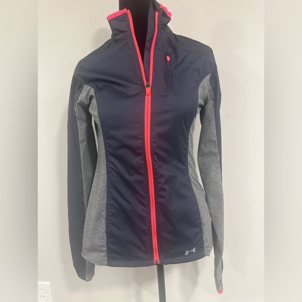 Under Armour Women's  Gray Jacket with hot pink Accents